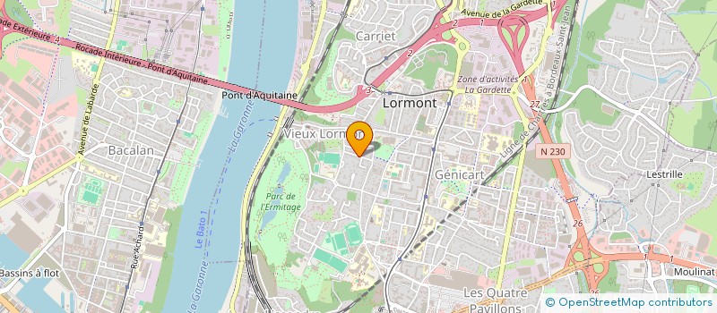 localisation de l'entreprise SCI DAB  LORMONT