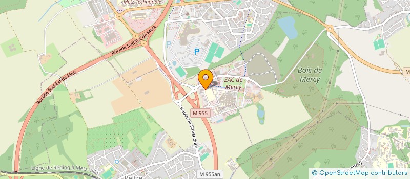 localisation de l'entreprise SCI DAB  PELTRE