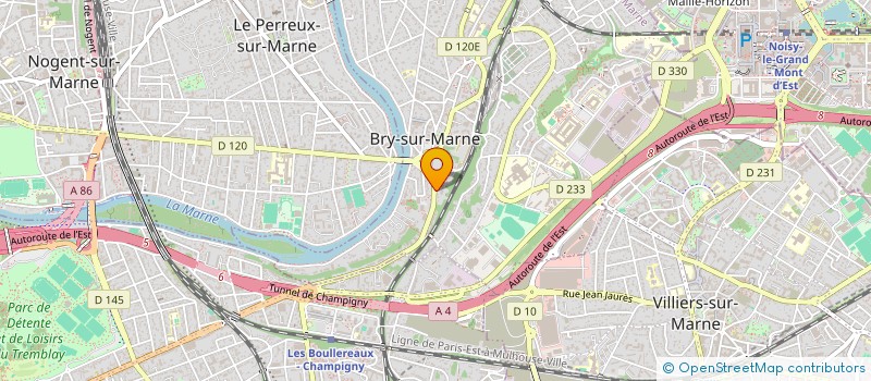 localisation de l'entreprise SCI DAB  BRY-SUR-MARNE
