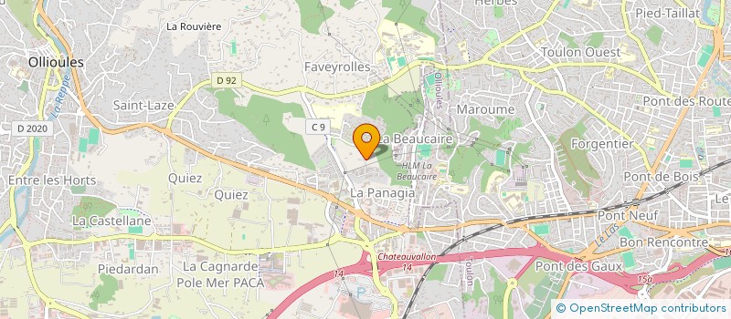 localisation de l'entreprise SCI DAB  OLLIOULES