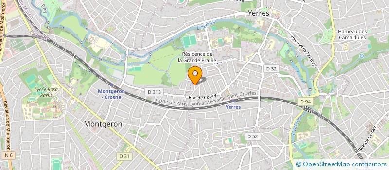 localisation de l'entreprise SCI DAB-ORMOY  MONTGERON