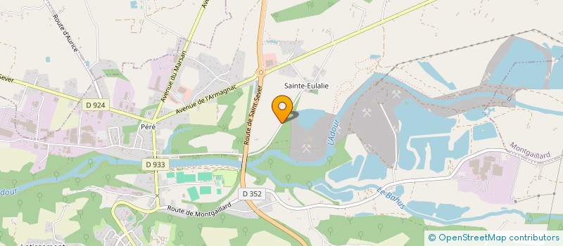 localisation de l'entreprise SCI DABADIE IMMOBILIER à SAINT-SEVER
