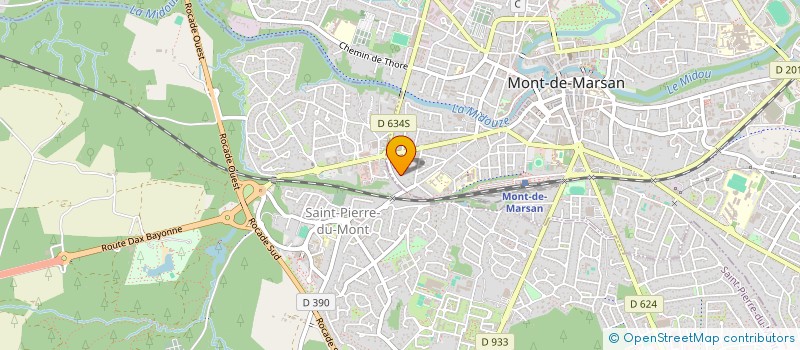 localisation de l'entreprise SCI DABAM à MONT-DE-MARSAN