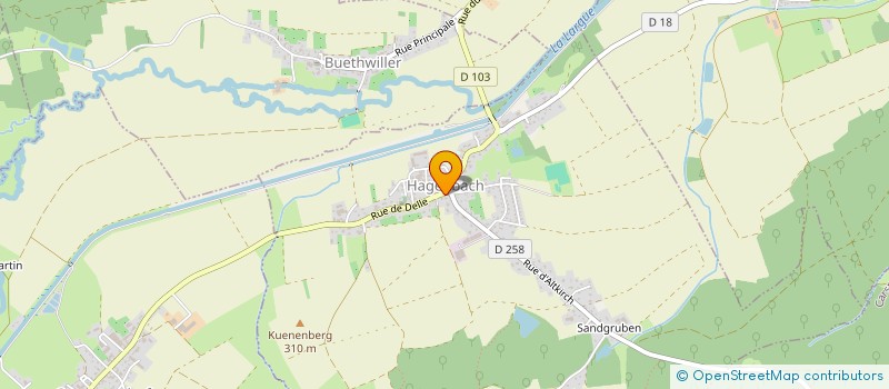 localisation de l'entreprise SCI DABE  HAGENBACH