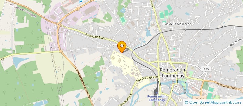 localisation de l'entreprise SCI DABERT  ROMORANTIN-LANTHENAY