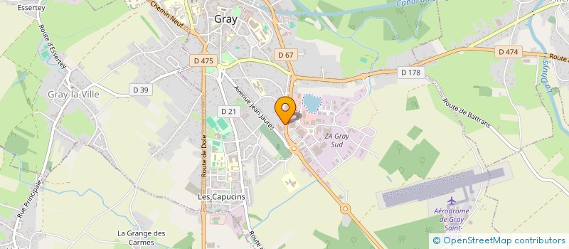 localisation de l'entreprise SCI DABILA à GRAY