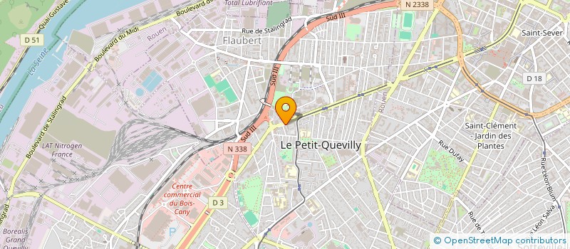 localisation de l'entreprise SCI DABRICA à LE PETIT-QUEVILLY