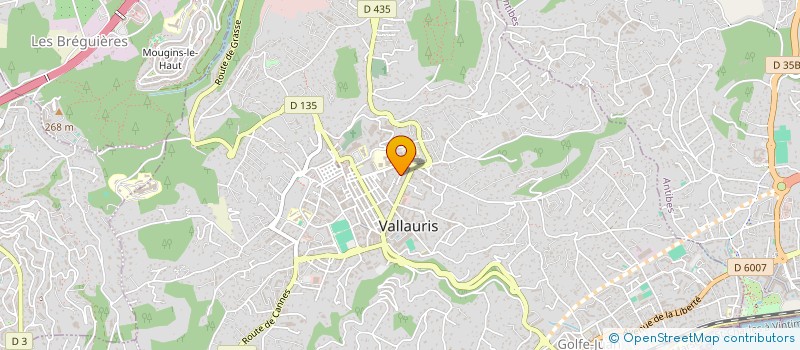 localisation de l'entreprise SCI DABRINE à VALLAURIS