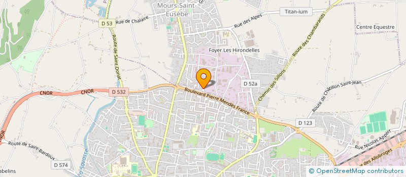 localisation de l'entreprise SCI DAC  MOURS-SAINT-EUSEBE