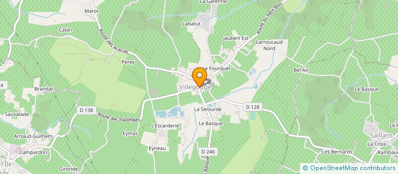 localisation de l'entreprise SCI DAC  VILLEGOUGE