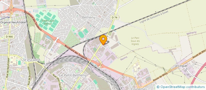 localisation de l'entreprise SCI DAC LOGISTIQUE  BETHENY