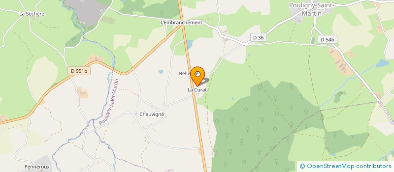 localisation de l'entreprise SCI DACAME à POULIGNY-SAINT-MARTIN