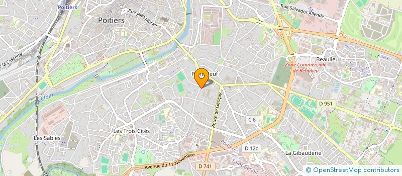 localisation de l'entreprise SCI DACHA SOLAR IMMO  POITIERS