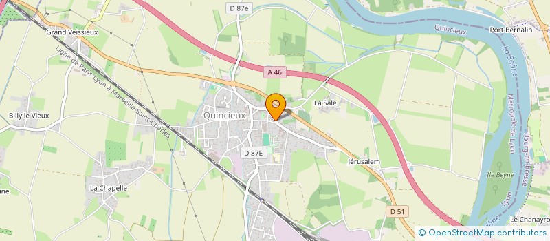 localisation de l'entreprise SCI DACHAFRE  QUINCIEUX