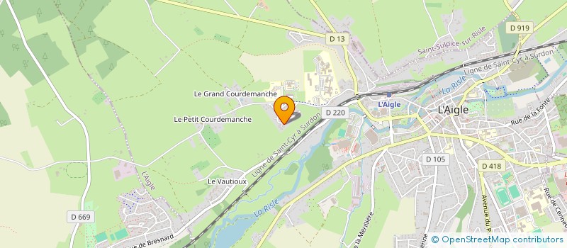 localisation de l'entreprise SCI DACHAR à L'AIGLE