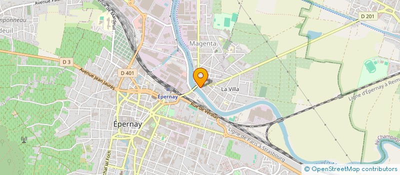 localisation de l'entreprise SCI DACIER  EPERNAY