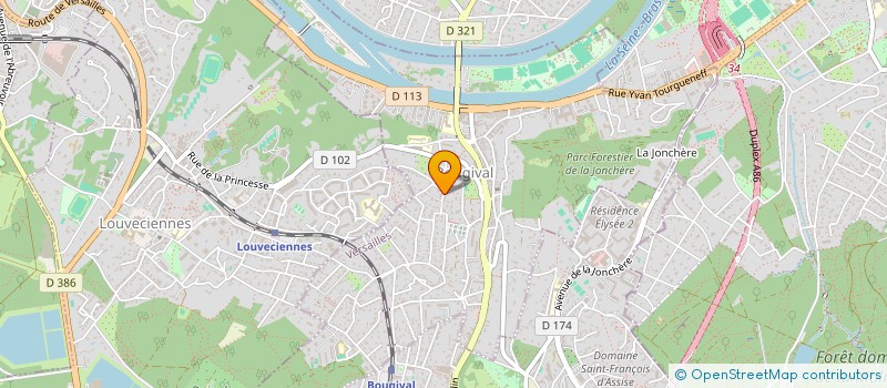 localisation de l'entreprise SCI DACMI  BOUGIVAL