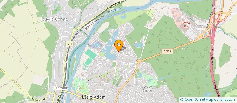 localisation de l'entreprise SCI DAD  L'ISLE-ADAM