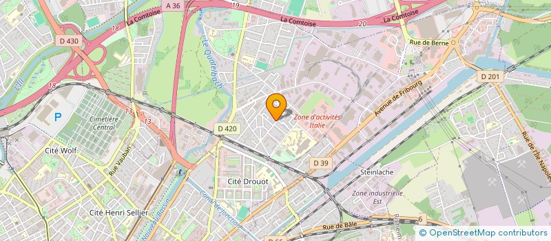 localisation de l'entreprise SCI DADAS  ILLZACH