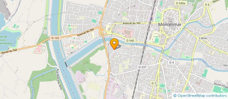 localisation de l'entreprise SCI DADASH à MONTELIMAR