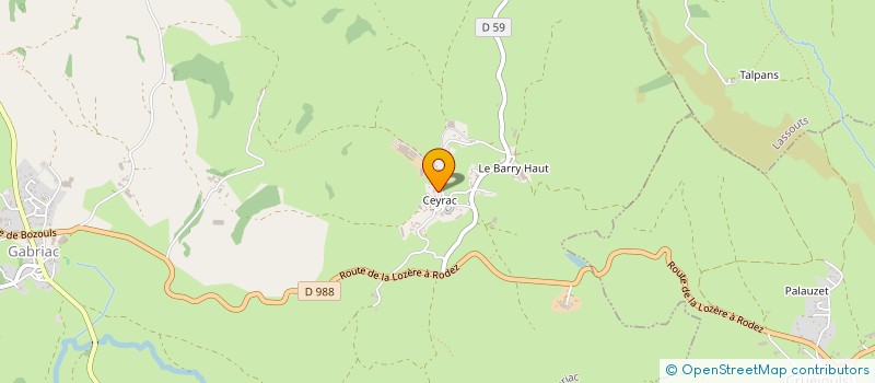 localisation de l'entreprise SCI DADES  GABRIAC