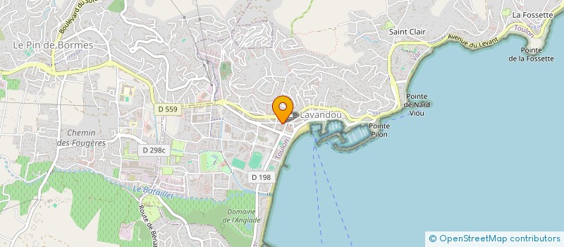 localisation de l'entreprise SCI DADU à LE LAVANDOU