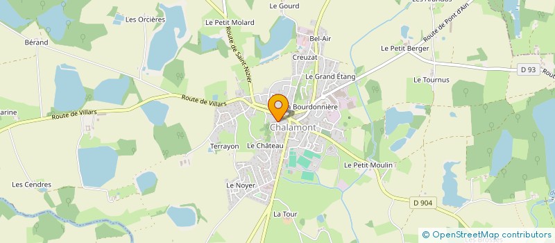localisation de l'entreprise SCI DAEL  CHALAMONT