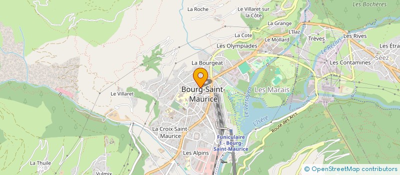 localisation de l'entreprise SCI DAF  BOURG-SAINT-MAURICE