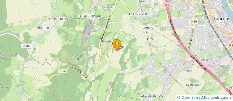 localisation de l'entreprise SCI  DAF  TOURNUS