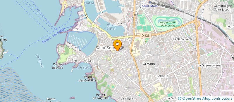 localisation de l'entreprise SCI DAF  SAINT-MALO