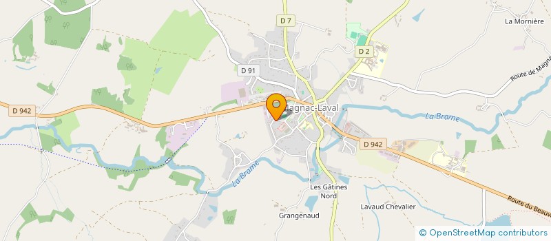 localisation de l'entreprise SCI  DAFANA  MAGNAC-LAVAL