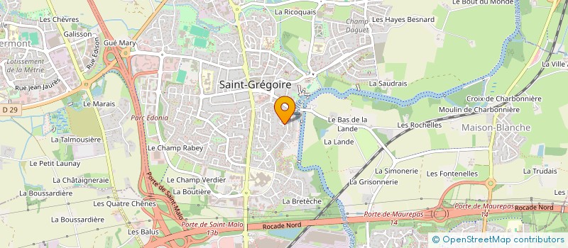 localisation de l'entreprise SCI DAFEROU  SAINT-GREGOIRE