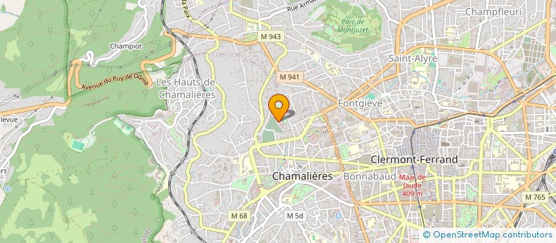 localisation de l'entreprise SCI DAFFIX  CHAMALIERES