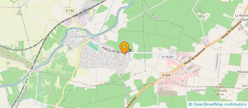 localisation de l'entreprise SCI DAFIGO à COLOMBIERS