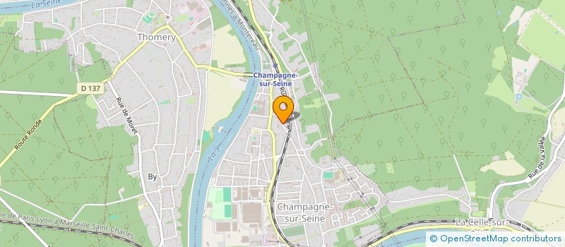 localisation de l'entreprise SCI DAFLO  CHAMPAGNE-SUR-SEINE