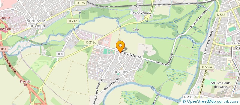 localisation de l'entreprise SCI DAFRED  LOUVIGNY