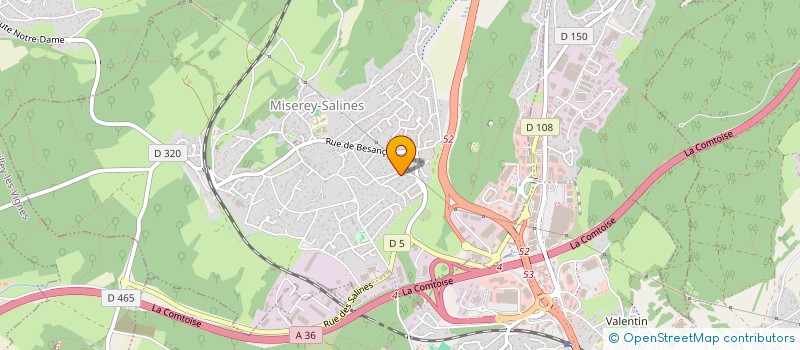 localisation de l'entreprise SCI DAGA  MISEREY-SALINES