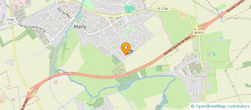 localisation de l'entreprise SCI DAGA  MARLY