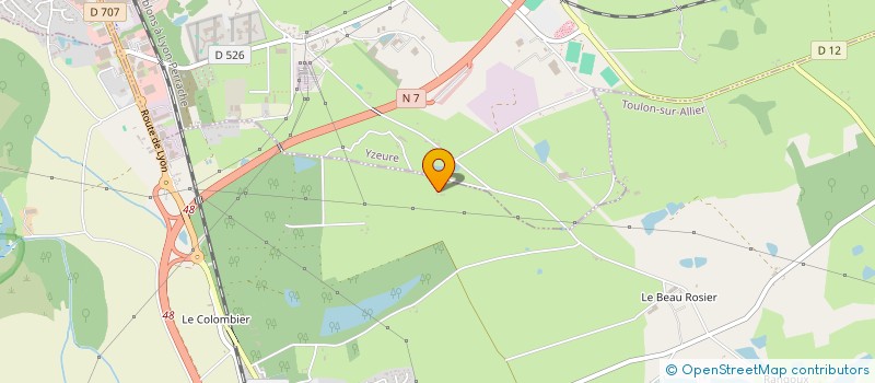 localisation de l'entreprise SCI DAGAGLA  YZEURE