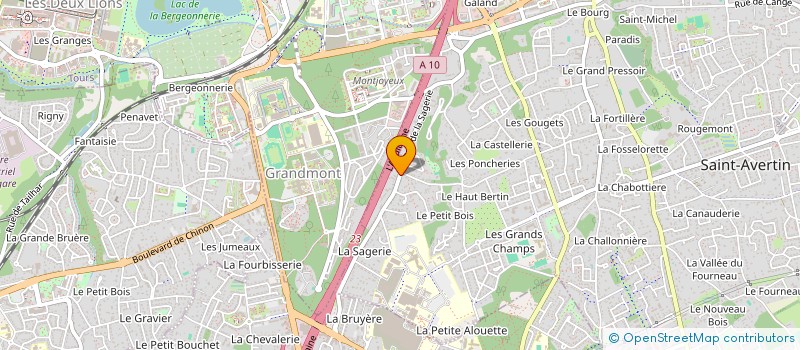 localisation de l'entreprise SCI DAGERIE  SAINT-AVERTIN