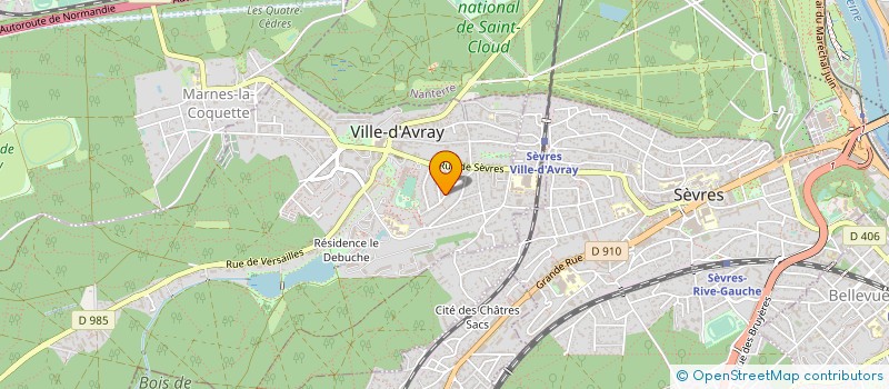 localisation de l'entreprise SCI DAGHOME  VILLE-D'AVRAY