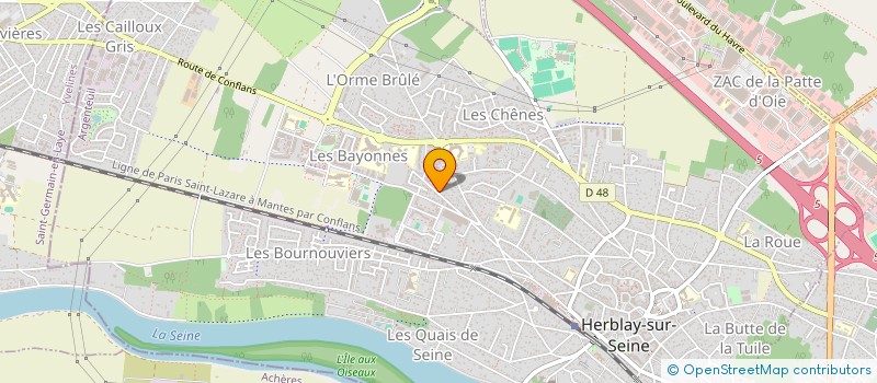 localisation de l'entreprise SCI DAGI  HERBLAY-SUR-SEINE