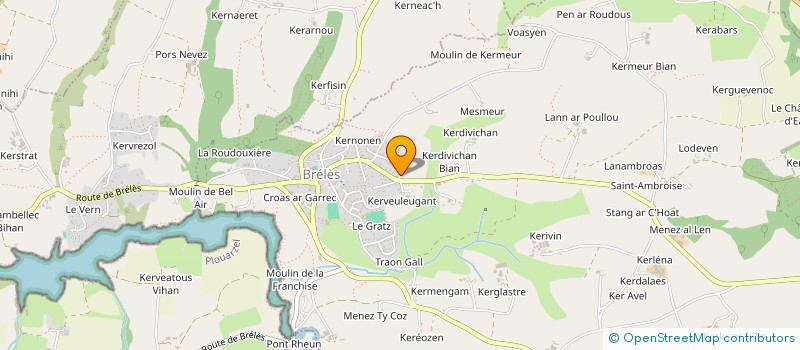 localisation de l'entreprise SCI DAGIFO  BRELES