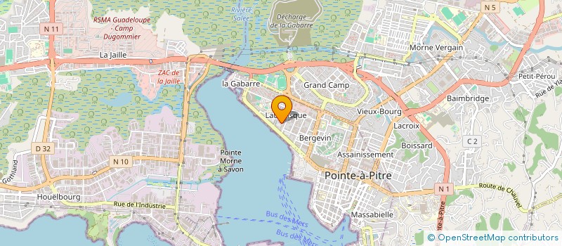localisation de l'entreprise SCI DAGIR à POINTE-A-PITRE