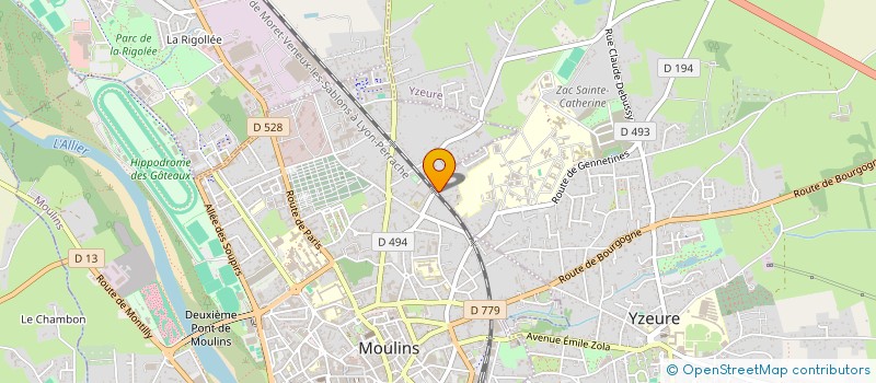 localisation de l'entreprise SCI DAGMESS  YZEURE