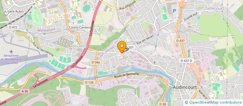 localisation de l'entreprise SCI DAGNEAUX  AUDINCOURT