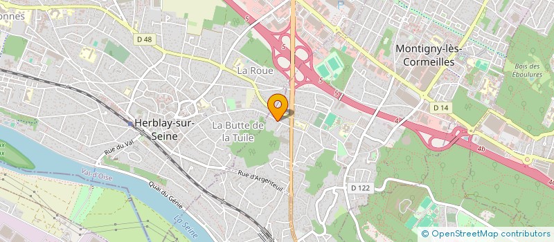 localisation de l'entreprise SCI DAGOBERT à MONTIGNY-LES-CORMEILLES