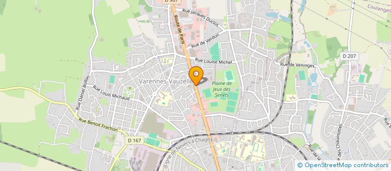 localisation de l'entreprise SCI DAGONNNEAU BIS  VARENNES-VAUZELLES