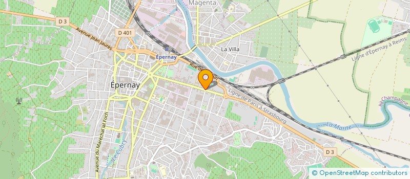 localisation de l'entreprise SCI DAGOT  EPERNAY