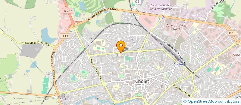localisation de l'entreprise SCI DAGUY à CHOLET